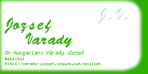 jozsef varady business card